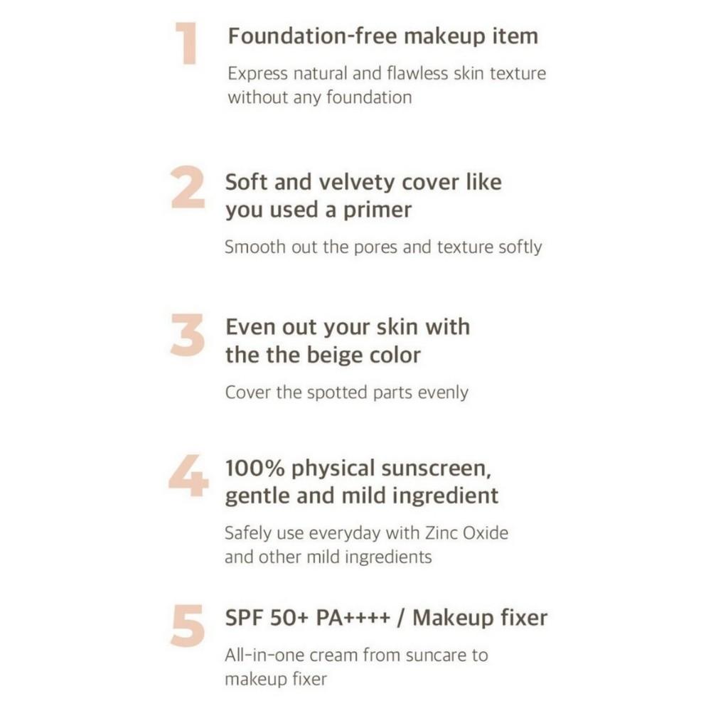 [Duo Set] Numbuzin No. 3 Porcelain Base-skip Tone Up Beige 35mL+35mL SPF50+ PA++++