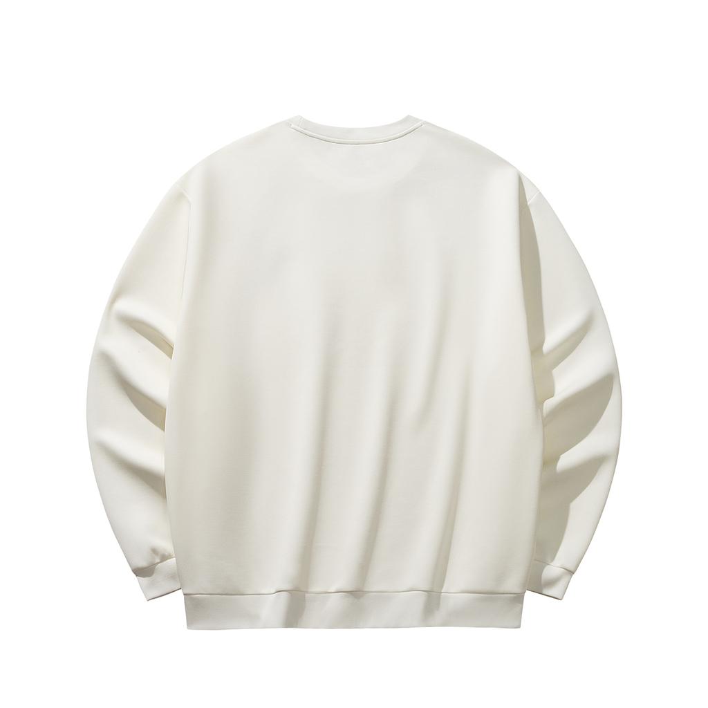Anta Lifestyle Series Pullover Sweatshirt Spring 2026 Men sweatshirt Ivory-White 952618702S-1