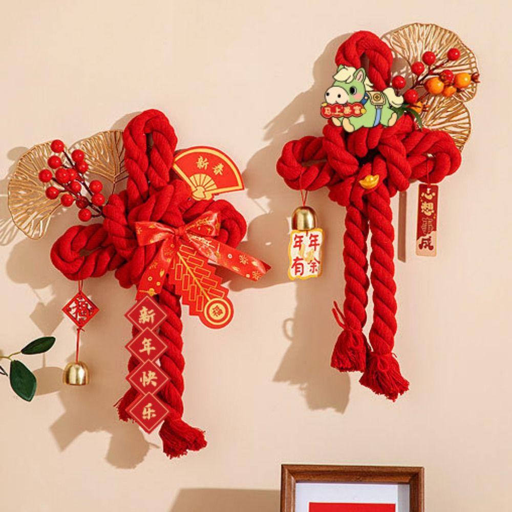 Good Luck Chinese Knot Pendant Horse Year New Year Decoration  Porch Door
