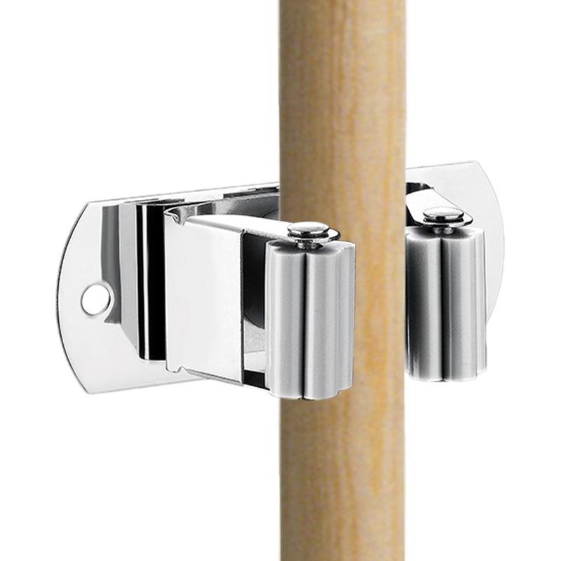 1Pcs Wall Mounted Mop Organizer Holder Wall-Mounted Waterproof Mop Storage Rack Broom Hanger Hooks Household Tools
