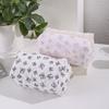 Trendy Cotton Makeup Bag Fresh Color Storage Organizer Cosmetics Bag Bow-knot Patterns Cosmetics Pouch Home Travel
