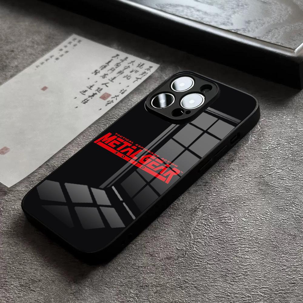 Metal Gear Solid Phone Case For IPhone 16 Pro Max 15 Plus 14 Pro 12 11 13 Mini X XR XS Max 8 7 Plus SE Glass Cover