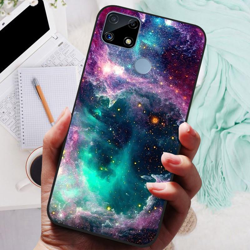 Pro Realme C25s pouzdro Soft TPU silikonový kryt na telefon pro OPPO Realme C25 pouzdro Bumper C25S RMX3195 C 25S nárazuvzdorný kryt Coque