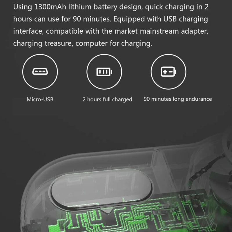 Xiaomi Quitapelusas de malla con microarco de 0,35mm, recortadora de pelusas, ropa eléctrica de 1300mAh, tela para Jersey, afeitadora, quitapelusas