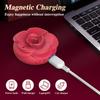 APP+remote Control 9 Modes Wearable Vibrating Nipple Clamp Rose Silicone Breast Clamp Breast Massager Couple Waterproof Sex Toy