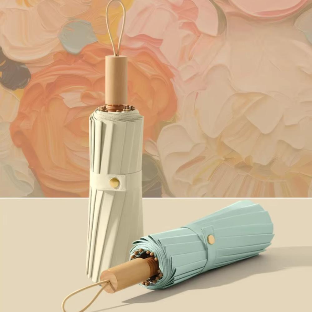 

Strong 16 Bone Umbrella Windproof UV Protection Parasol Durable Dual-purpose Umbrella Female Style B