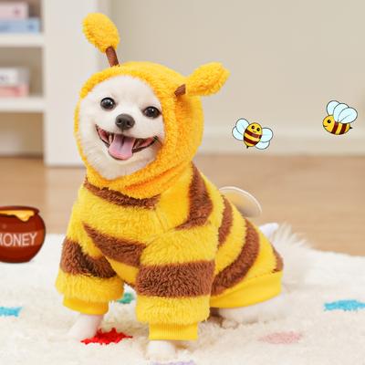Pet Clothes Dog Cat Supplies Autumn and Winter Dog Transformation Teddy Bigbear French Fighting Cat Fleece New Medium Dog