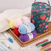 Yarn Organizer Crochet Bag Crochet Bag Crochet Hooks Portable Yarn Crochet Kit Knitting Needles Yarn Storage Organizer With