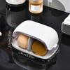 1PC Empty Transparent Puffs Drying Box Storage Case Portable Sponge Stand Cosmetic Rack Makeup Puff Holder