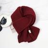 Scarf women's high-end sense autumn and winter new versatile solid color thickened warm wool knitted scarf scarf scarf