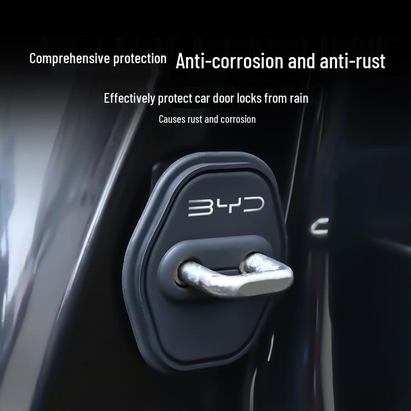 Universal BYD Door Lock Cover: Silent, Shock-Absorbing Silicone Protector