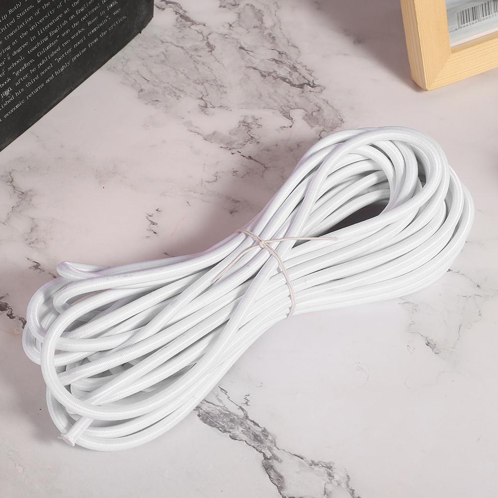 6mm 10m / 32.8ft Polypropylene Fiber Round Elastic Rope Cord Sewing Accessories for Clothing