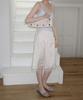 HEEARI Rowe Flower Corsage Satin Skirt_Ivory