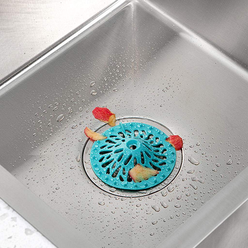 Shower Drain Covers Anti Clogging Efficient Volcano Shape Sink Hair Stopper Bathroom Filter Cover for Shower Room