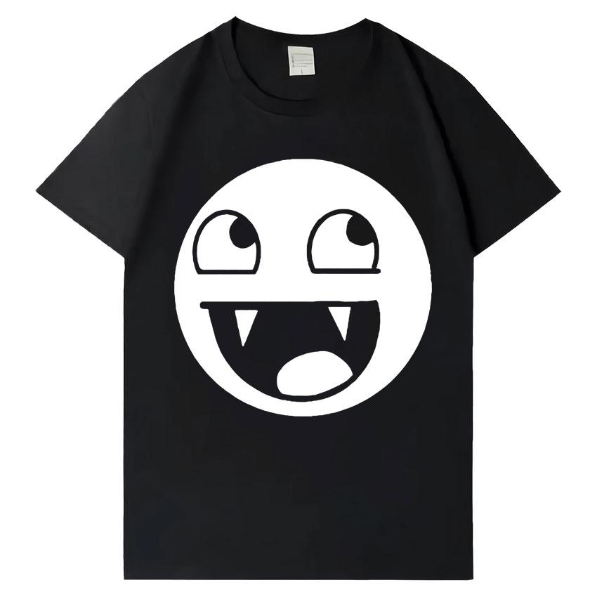 Domo Kun Funny Meme T Shirts Mens Women Clothes Classic Cotton Casual Tee Shirts Short Sleeve Oversized Tshirt Tops Streetwear