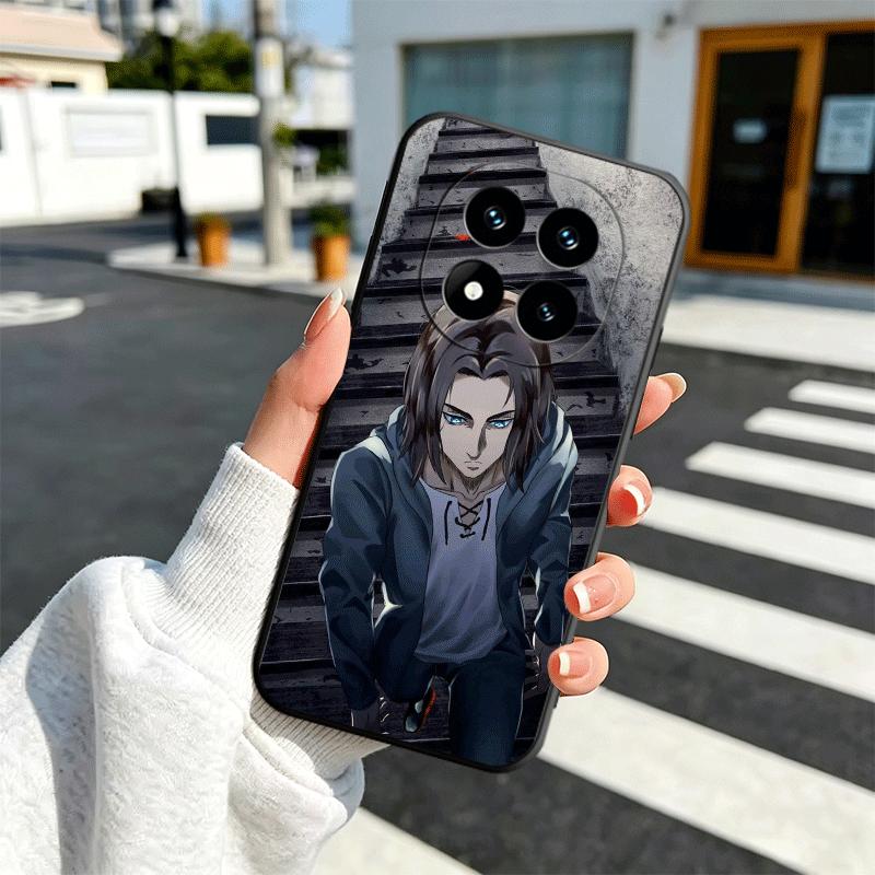 A-Attack On T-Titan Eren Yeager Soft Phone Case for Xiaomi Redmi Note 12 13 14 15 Pro Plus 11 12S 11S 11T 10 4G Black Cover Back