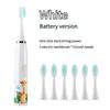 Children's Electric Toothbrush Kid Cartoon Ultrasonic Sonic Electric Toothbrush with 5 Replacement Heads Electric Brush Children