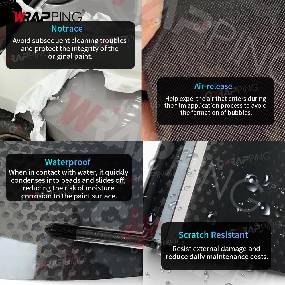 TPF Hexagonal Carbon Pattern Supplies Car Livery Wrap Foil Car Wrapping Film Motorcycle Stickers Accessories Auto Body Covering