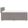 Vidaxl Letto Continentale Con Materasso, Taupe, Tessuto, 140X200 Cm