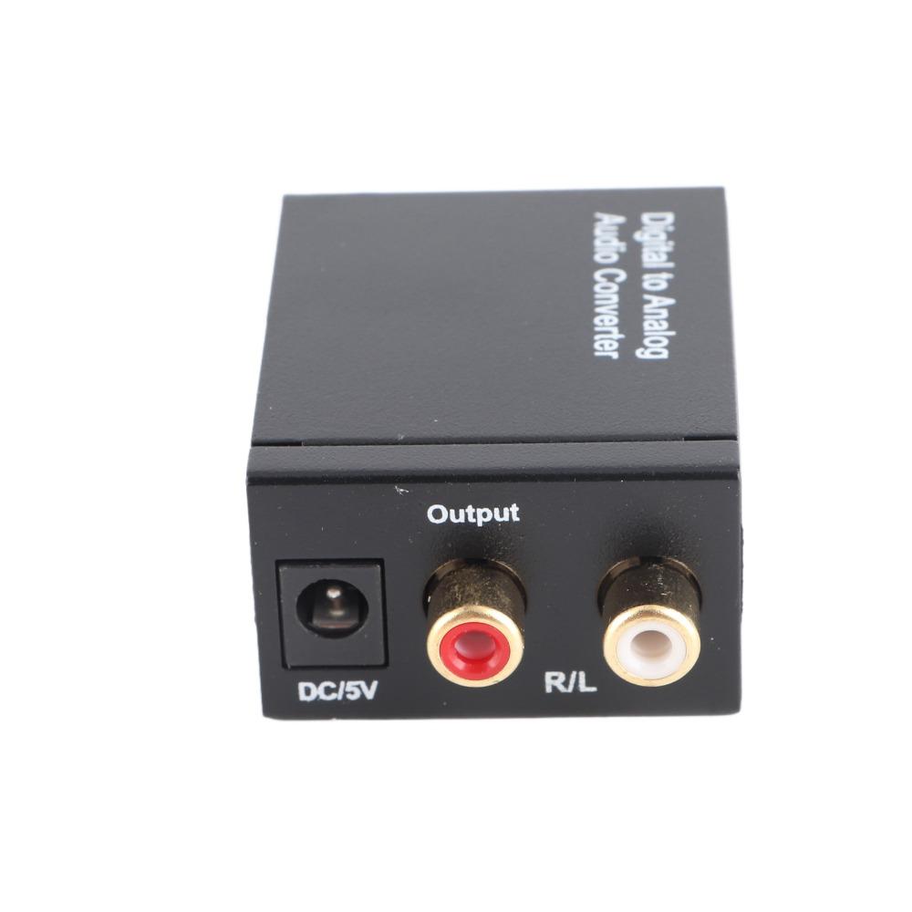 RCA Output Digital Audio Converter Coaxial /Optical Input Coaxial To Analog Converter For TV