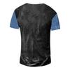 Tricou cu mânecă scurtă pentru bărbați, cu grafic și brodat de modă, primăvară și vară, cu mânecă scurtă imprimat
