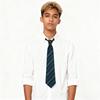 Cravatta da Adulto a Righe Jacquard con Tensione Regolabile Stile Giapponese Matrimoni Eventi Formali Accessorio per Uniforme