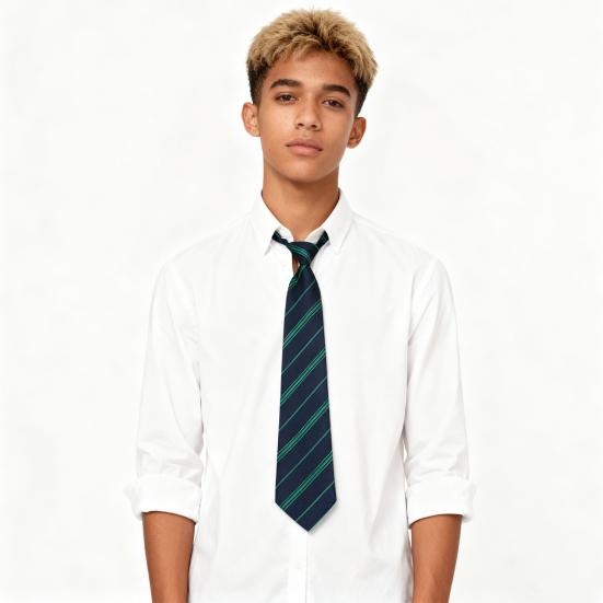 Cravatta da Adulto a Righe Jacquard con Tensione Regolabile Stile Giapponese Matrimoni Eventi Formali Accessorio per Uniforme