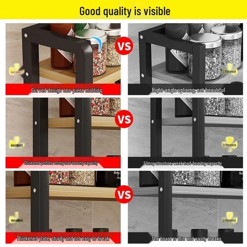 Wutuo Double-Tier Countertop Spice Rack