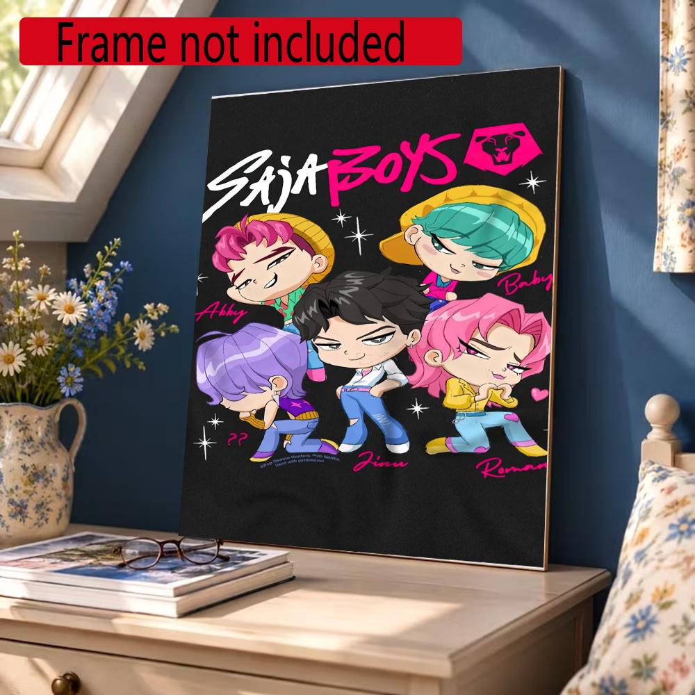 Saja Boys 5D Diy Diamond Painting Round Diamond Mosaic Suitable For Beginners Diamond Painting Rhinestones Gift Frameless