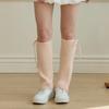 RIBBON BELL KNIT LEG WARMER_PINK