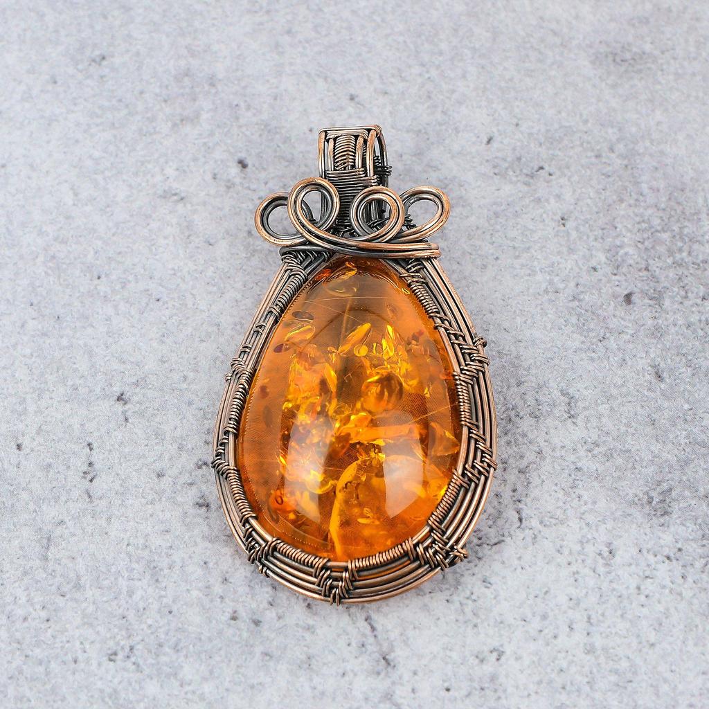 Přívěsek z baltského jantaru, 925 masivní stříbro, drahokamové šperky, ručně vyrobený přívěsek ke Dni matek