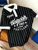 Vintage Striped Polo Shirt, Classic 1983 Style Casual Short Sleeve Top