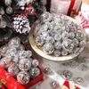 3-15CM Silver Christmas Ball Christmas Decoration Xmas Tree Pendent Ornaments for Home Decor Navidad New Year 2026 Accessories