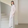 ELLASSAY Women's Wool Straight-Leg Trousers