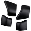 4 Stück Auto Dachgepäckträger Abdeckkappe Schiene Endkappe Schwarzer Kunststoff Passend für Tesla Model 3 2017 2018