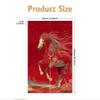 VIKAMA Torii Gate Curtain, Suitable For Kitchens, Decorated With Lunar New Year Red Horse Motif, Room Decor
