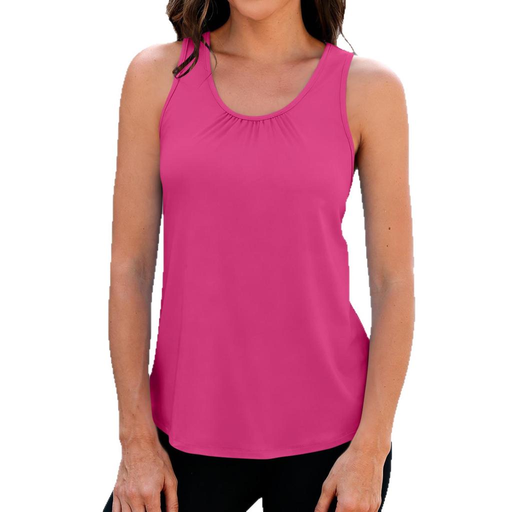 European and American cross-border women's yoga tank quick-dry breathable sports running fitness top sleeveless casual women's wear