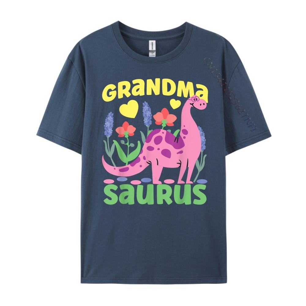 Grandma Saurus Dinosaur For Funny Grandmother Harajuku T Shirt Homme Easter Day