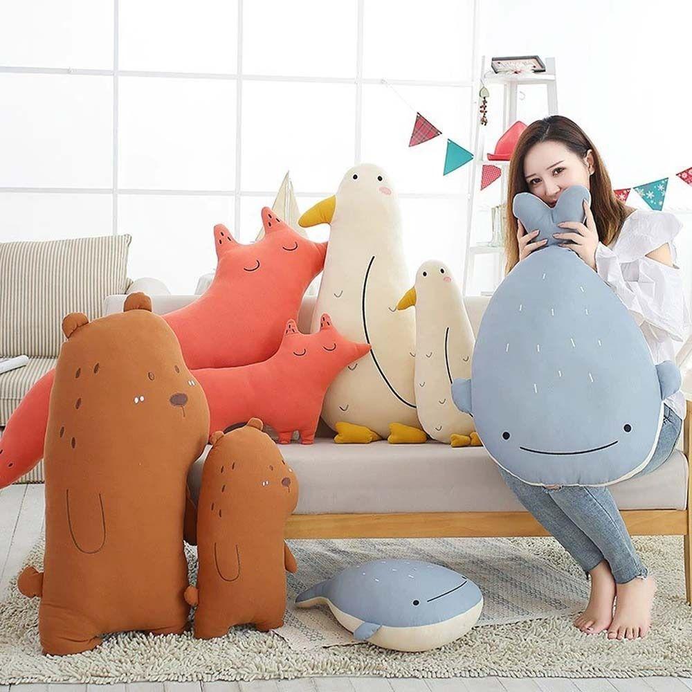 Ocean Animal Soft Pillow Seabird Plush Pillow Bear Plush Toys Stuffed Animals Whale Plush Doll