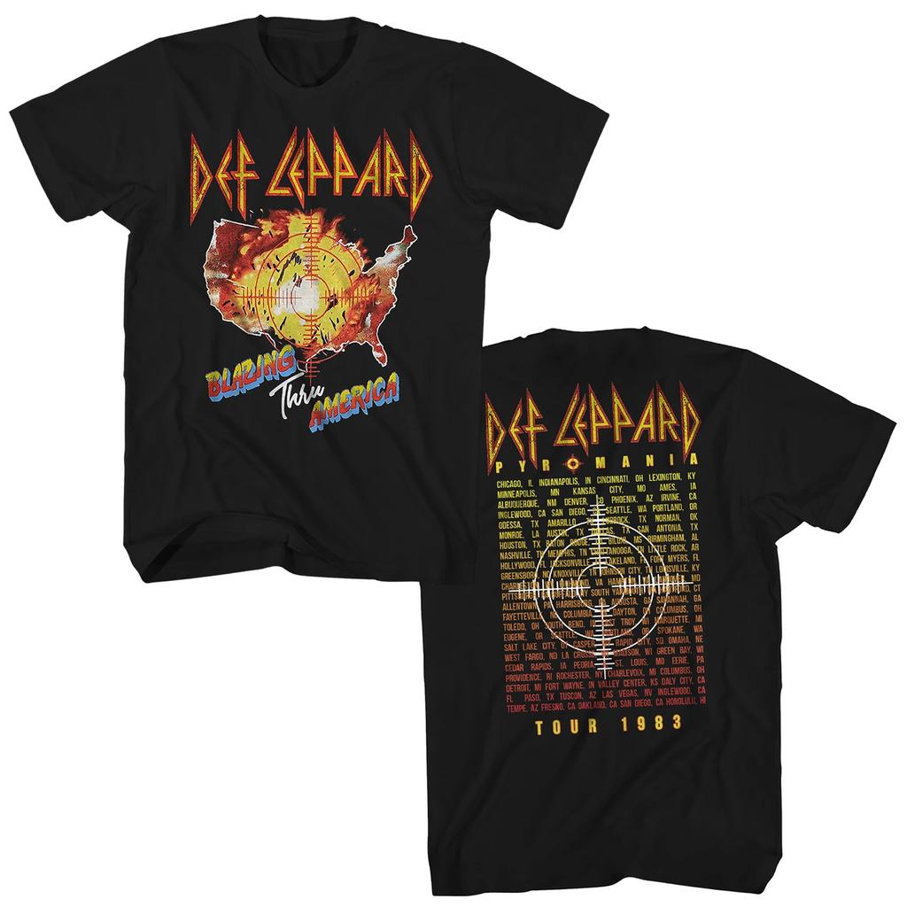 Def Leppard Band Vintage Graphic T shirt 100Cotton Unisex Y2k Unisexs Womens TShirt Oversized Fashion Popular Tee Fans Gifts