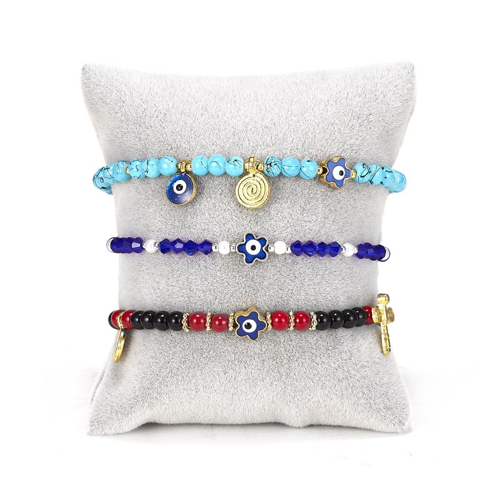 New Fashion Turkish Lucky Evil Eye Bracelets For Women Men Handmade Blue Eyes Beads Bangles Good Luck Wealth Jewelry Gifts