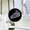 8PCS Transparent Mini Blind Brackets Univerasal Bottom Rail Holder  Window Blinds Accessories