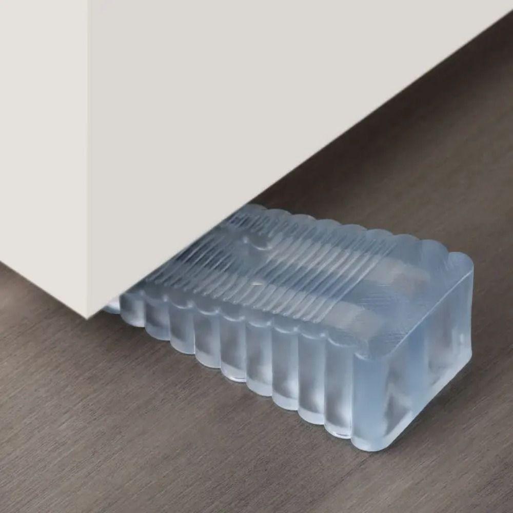 Silicone Door Stopper Shock Handle Stopper Safety Absorbent Block Wedge  Office