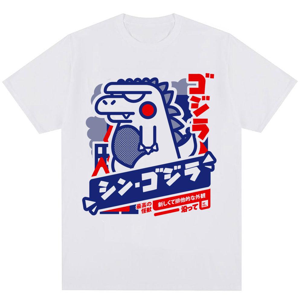 Japanese Style Cute Funny Monster T-Shirt Trendy Men Women Novelty T Shirt Oversized Soft Cotton Casual Harajuku T Shirts Gifts