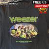 Rare Weezer Muppets Collaboration 2002 Black All Size Black T-Shirt