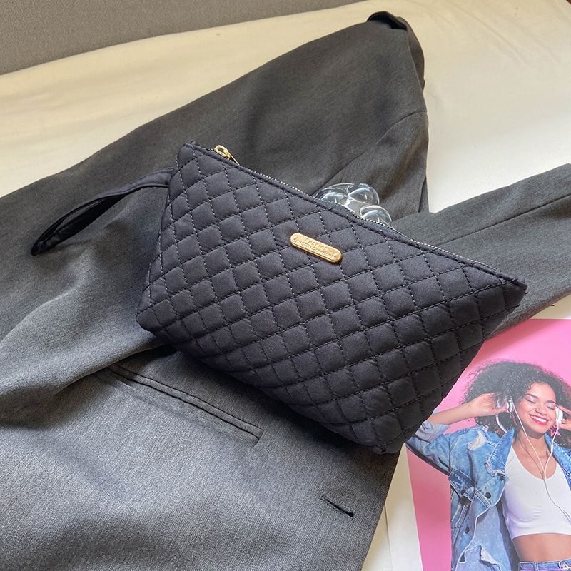 Fashion Handbag, Women's Solid Color Handbag, Simple and Versatile Style Makeup Bag