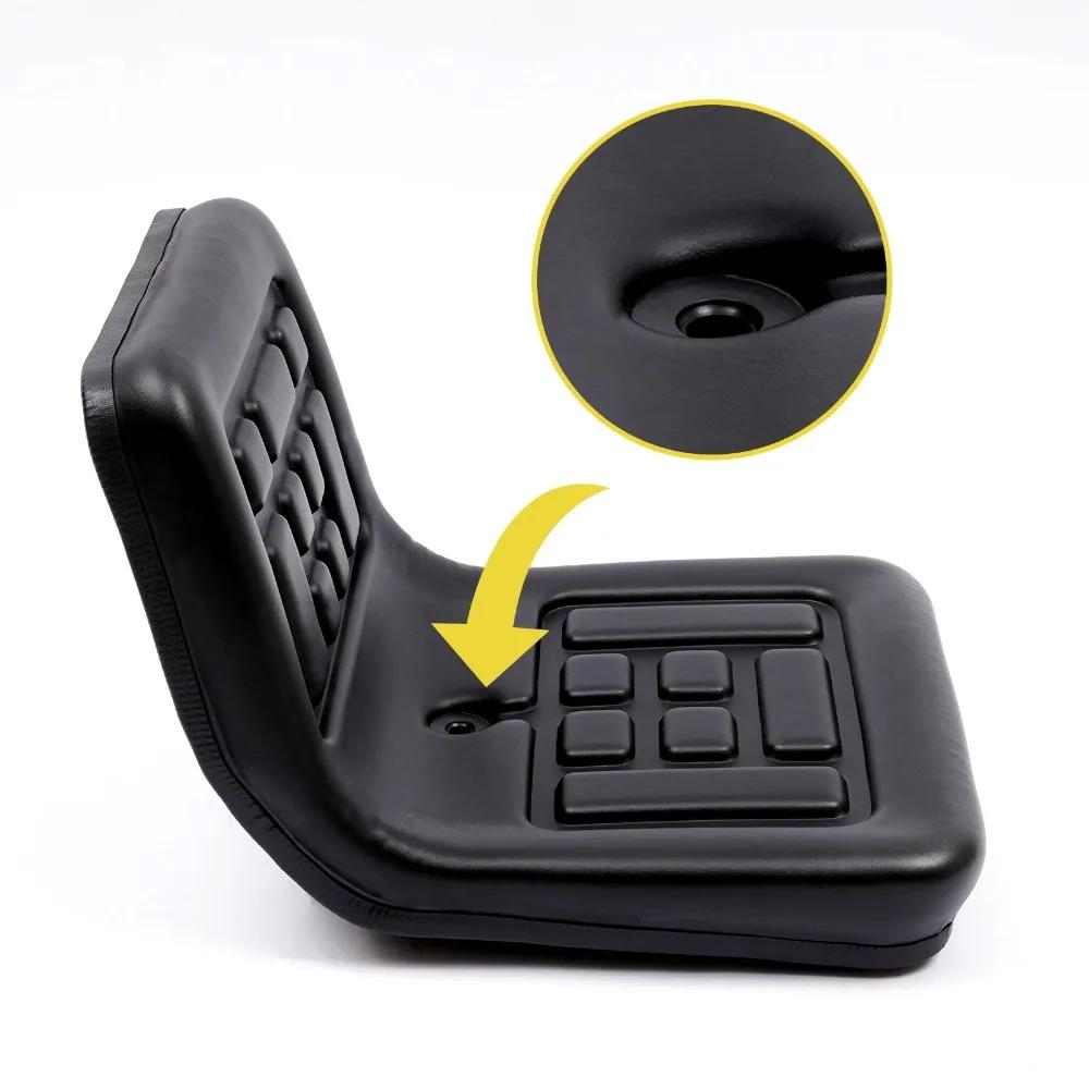 Waterproof Tractor Seat with Drainage Holes Adjustable Design Universal Replacement Seat for Riding Lawn Mower Forklift Go Kart