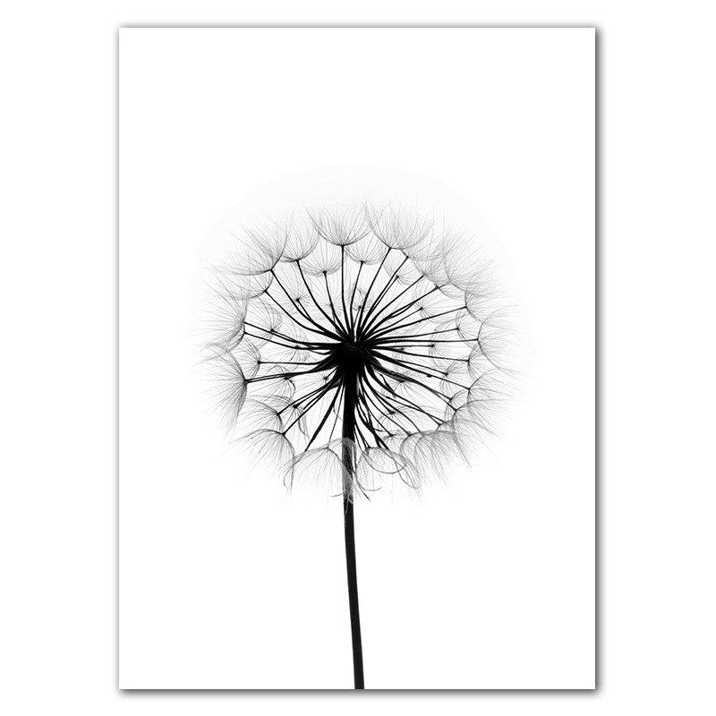 

Настенные панно с цитатой из жизни, художественный принт, слова любви, холст, картина, одуванчик, художественный постер, черный, белый цвет, скандинавский Настенный декор HD2619 21x30cm no frame