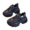 New Women New Fashion Platform Sport Shoes Women Summer Black Casual Chunky Sneakers Women Mesh Leather Platform Shoes