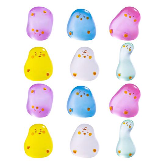 12 Pcs Mini Duck Ornaments Resin Glow-in-the-Dark Duck Figurines Miniature Duck Statues for DIY Crafts Miniature Landscape Decoration